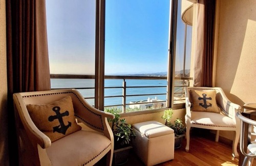 Concon Apartment | Apartment Concón with Sea View & Pool, 1BR, Torre Molinos