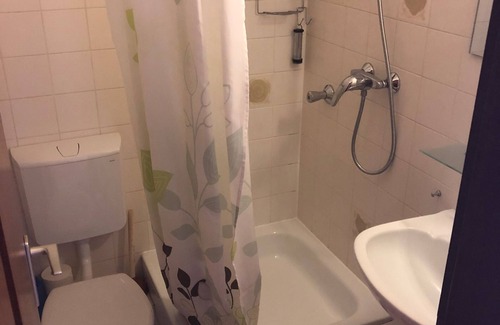 Hartenberg-Munchfeld Apartment | Apartment in Mainz - Wohn-schlafzimmer mit Kochnische und Bad