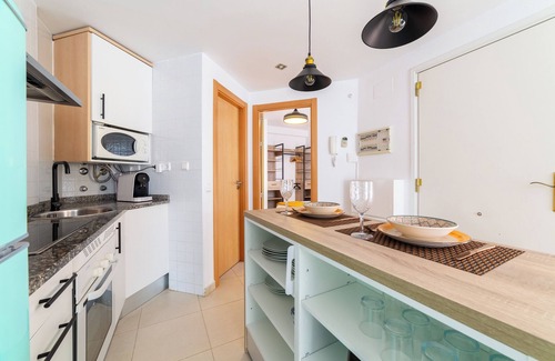 Puerto Rey Apartment | Apartment 'Laguna Beach Vera' with Shared Pool and Private Hot Tub