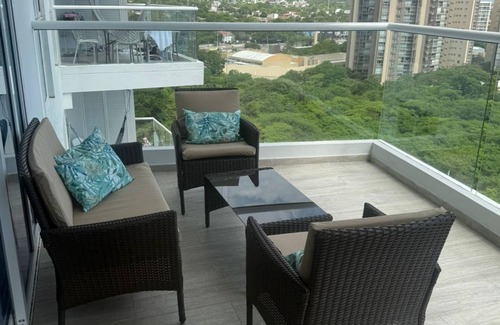 Santa Marta Apartment | Apartment Luxury+Sauna+Gym+AC+WiFi+Sea View@ Santa Marta