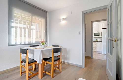 Comarruga Apartment | Apartment 'Near Beaches Large Private Patio' with Shared Pool, Wi-Fi and Air Conditioning