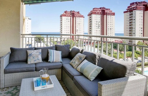 Grau i Platja Apartment | Apartment 'Tokiomar Playa' with Sea View, Wi-Fi and Air Conditioning