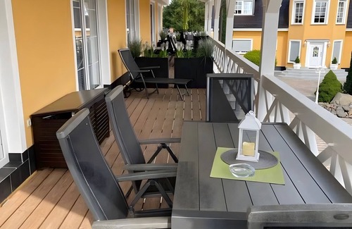 Schonebeck Apartment | Apartment 'Turmfalke' with Shared Terrace, Balcony and Wi-Fi