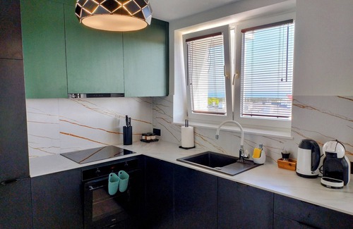 Wladyslawowo Apartment | Apartment Urban Green 50m2, 2BR, 6pax, Internet, Balcony, AC