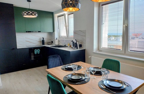 Wladyslawowo Apartment | Apartment Urban Green 50m2, 2BR, 6pax, Internet, Balcony, AC