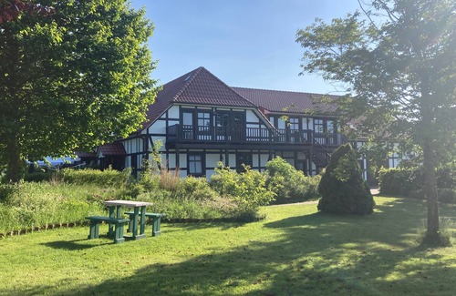 Prebberede Apartment | Apartment view to the lake - Sophienhof New Heinde