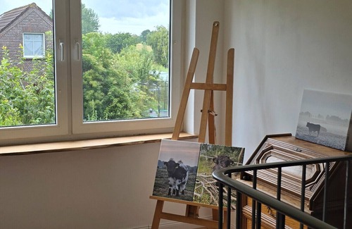 Wiesmoor Apartment | Apartment 'Wiesmoor - Ranch' with Private Terrace, Shared Garden and Wi-Fi