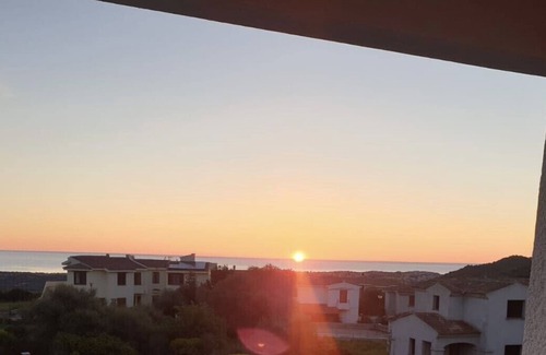 San Lorenzo Apartment | Apartment with sea view, terrace, pool and garden for sole use