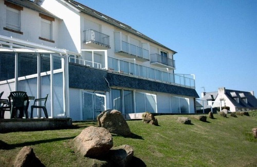 Tregastel Apartment | Apartment with spectacular sea views, terrace with direct beach access