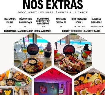 Rocbaron Apartment | App jacuzzi & piscine privée - loveroom - Suite Emeraude