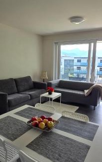 Bouveret Apartment | Appartement entier 85m2, 2 chambres, 2 salles de bain, salon, cuisine entièrement équipée, au Bouveret