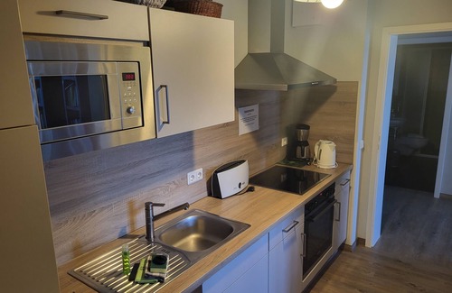 Stolpe Apartment | Appartement "seeadler" im Landhof Stolpe , Ebenerdig ,mit 2 Terrassen, für bis z