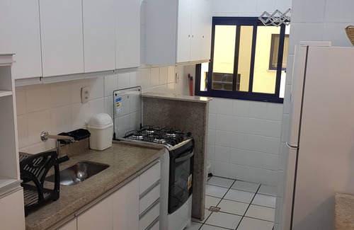 Praia Grande Apartment | Apt 100 mts from Praia Grande Ubatuba, sleeps 8, air cond, pool, sauna, chur