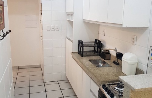 Praia Grande Apartment | Apt 100 mts from Praia Grande Ubatuba, sleeps 8, air cond, pool, sauna, chur