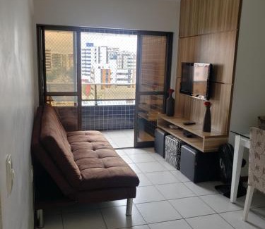 Jatiuca Apartment | Apt 2 quartos acomoda 10 pessoas a 450 metros da praia de Jatiúca