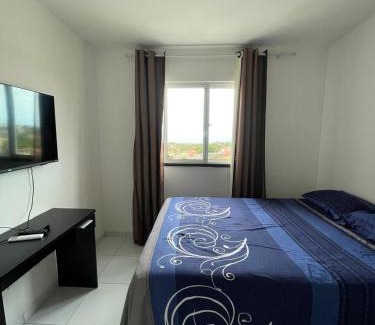 Beberibe Apartment | Apto com Ar com vista para praia de Morro Branco - Fortaleza