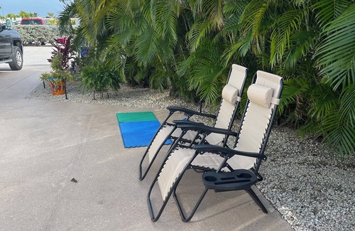Cutthroat Harbor Estates RV Rental | Areca Palms Cudjoe Key, Florida nRV Concrete Pad only Rental RV’s are PROHIBITED