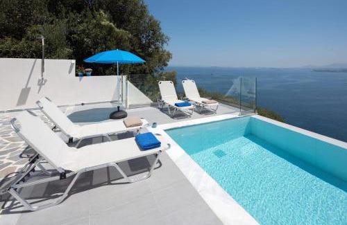 Pirgi Villa | Astounding Corfu Villa 2 Bedrooms Villa Clara Wonderful Sea & Mountain Views Pirgi