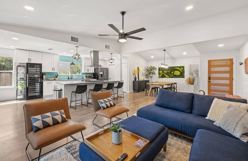 Austin House | ATX Oasis Home w/Pool Workspaces & Large Backyard