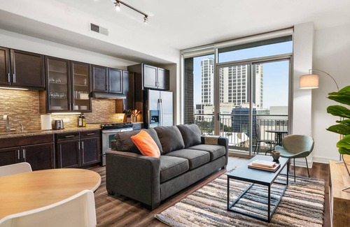 Waller Creek District Apartment | Austin Modern 1BD 1BA Apartment