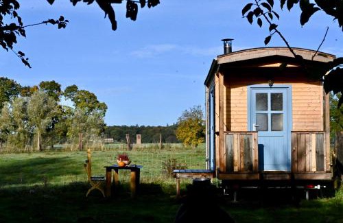 Dargun Apartment | Autarker Schäferwagen mit Kamin ganzjährig nutzbar