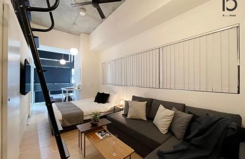 Hiroshima City Centre Apartment | b hotel Nekoyard - Loft Studio Close to Peace Park & City Sights