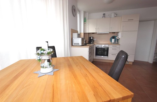 Grossenbrode Apartment | Baltic Sea view | large terrace | sauna scents | firewood | WLAN | beach chair