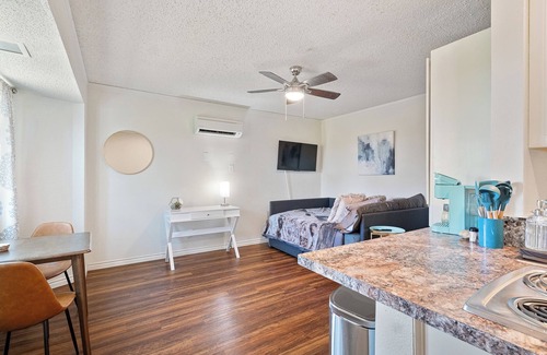Bastrop Apartment | Bastrop Bungalow: Charming studio with strong WiFi and pine trees galore