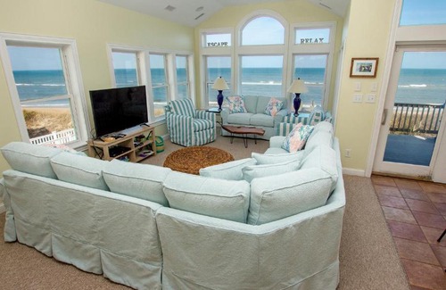 Duck House | BB14, Heart Of Duck- Oceanfront, Ocean Views, Elevator, Private Beach Walkway
