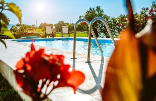 Drapanias Apartment | Beach front,quiet big apartment in western Crete pool + hot tub , bbq