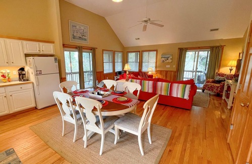 Ocracoke House | Beach Therapy: Dog friendly, spacious interior and screened porches.