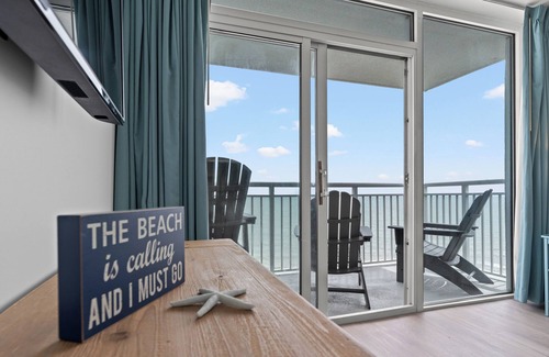 Myrtle Beach Condo | BEACHFRONT - 2024 Remodel - Lazy River - Tiki Bar - 100+ 5 Stars - Oceanfront!