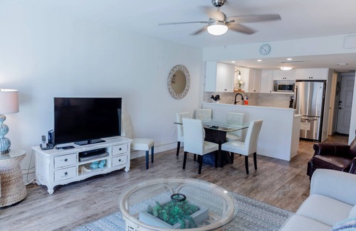 New Smyrna Beach Condo | Beachfront Comfort w/Pool, Balcony & Steps to Flagler Avenue