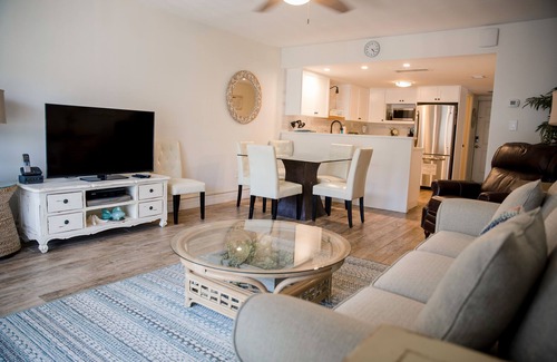 New Smyrna Beach Condo | Beachfront Comfort w/Pool, Balcony & Steps to Flagler Avenue