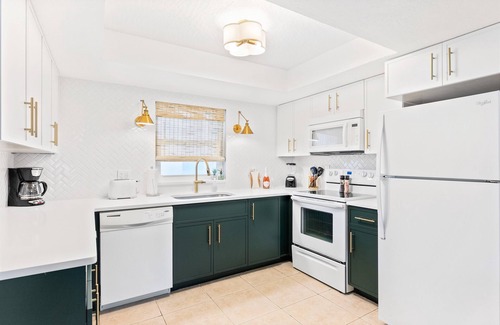Avon By The Sea Condo | 🌴Beachfront Family Retreat: Pool, Private Balcony & Walk to the Pier