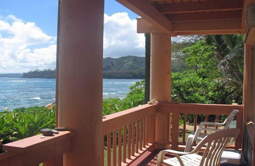 Wainiha House | Beachfront Uncrowded Beach Is Your Backyard! 5 bedroom. TMK580110100000 TVNC4122