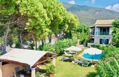 Agios Matthaios Villa | Beachfront Villa Rania with private pool
