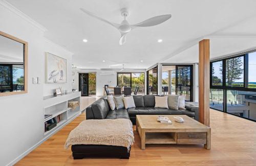 Buddina House | Beachfront with pool ocean views and pet friendly
