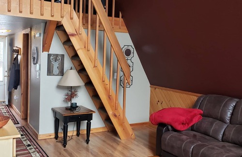 Hatfield Cottage | Beautiful A Frame Cottage located right on the ATV Trail-short walk to the Lake!