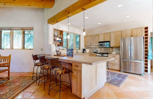 Taos House | Beautiful adobe home steps the plaza with private patio and garden