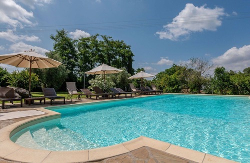Sasso dʼOmbrone Villa | Beautiful apartment in villa with pool, WIFI, A/C, TV, patio, pets allowed and panoramic view