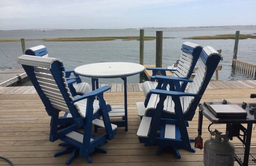 Green Creek Condo | Beautiful Bayfront Duplex with Boat Slip