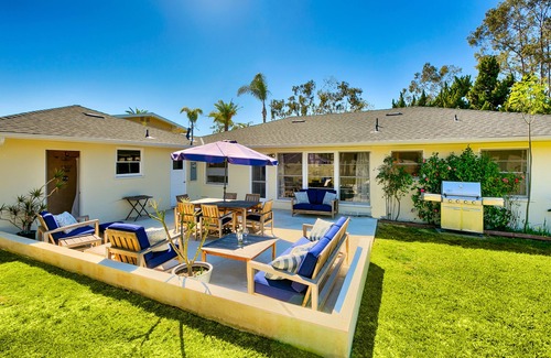 Capistrano Beach Cottage | Beautiful beach cottage w/ocean views, yard+outdoor living
