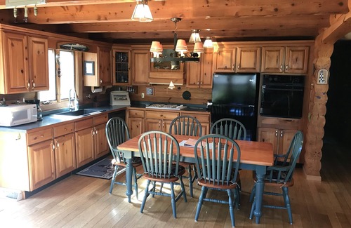 Oscoda House | Beautiful Beachfront Custom Log Cabin on Lake Huron