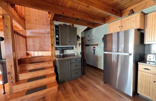 Sebascodegan Island House | Beautiful Cottage located on the Shore of Quahog Bay - Spacious deck and includes a private dock