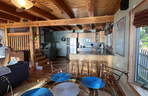 Sebascodegan Island House | Beautiful Cottage located on the Shore of Quahog Bay - Spacious deck and includes a private dock