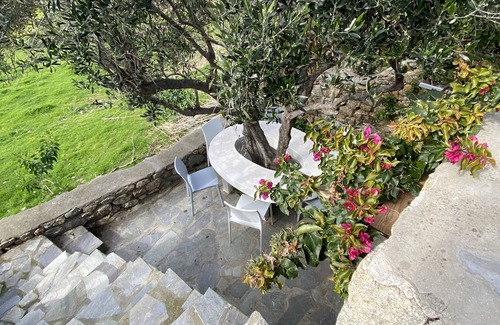 Psarou Villa | Beautiful Cycladic style house overlooking the sea