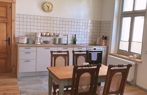 Uecker-Randow Apartment | Beautiful large apartment in Kaiserhof Schwennenz with large plot of land