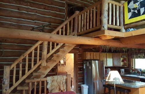 Custer Cabin | Beautiful Log Cabin on Secluded 14 Acres