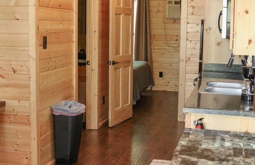 Pipe Creek Cabin | Beautiful Log cabin overlooking a meadow